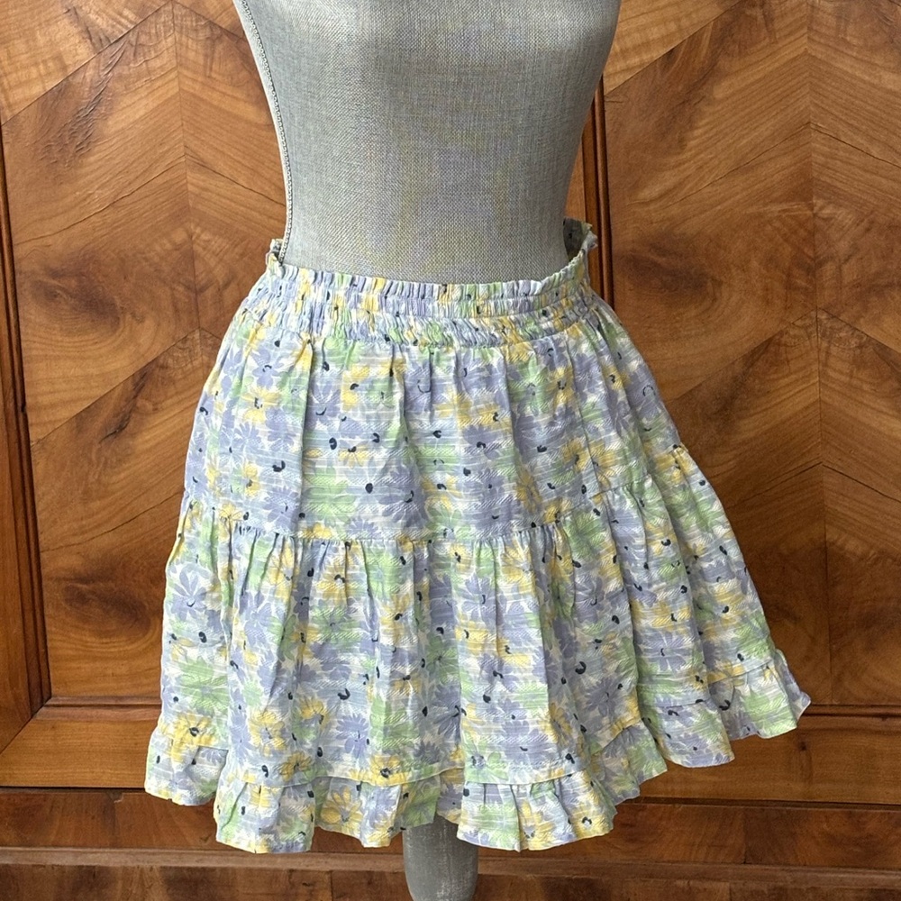 True Craft Cotton Floral Skirt Size L
